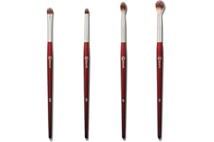 BK BEAUTY - CORE LINE EXTENSION EYE SET (4PC) - Professional Eyeshadow Brush Set for Precise Makeup Placement & Blending | Premium Eye Makeup Brushes for Flawless Application
