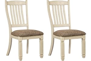 Signature Design by Ashley Bolanburg 20" Upholstered Dining Room Chair, Set of 2, Antique White