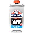 Elmer's Liquid School Glue, Clear, Washable, 32 Ounces - Great for Making Slime