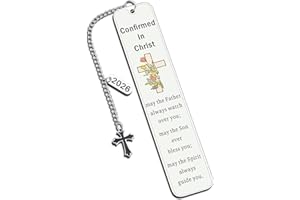 Confirmation Gifts for Teen Girls Boys, Confirmation Sponsor Gifts for Women Men, Catholic Religious Bible Verse Bookmark, Ch