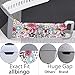Allbingo Fitbit Ionic Accessory Bands, Manly Case Women Cute Strap Rugged Pro G-shock Like Protective Wristband for Fitbit Ionic Smartwatch (Colorful World/Silver, Small 5.5