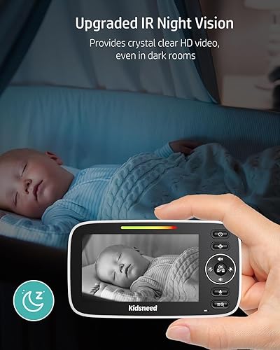 Kidseneed Baby Monitor, Split Screen, 20 Hours Battery Life