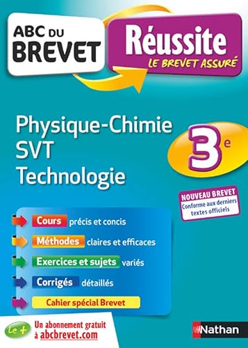 Download ABC Réussite Brevet - Physique Chimie/SVT/Techno - 3e - Nouveau Brevet PDF
