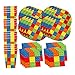 Building Blocks Birthday Party Supplies Set Plates Napkins Cups Tableware Kit for 16