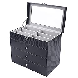 Eapmic 4 layer 24Slots Eyeglass Sunglass Storage