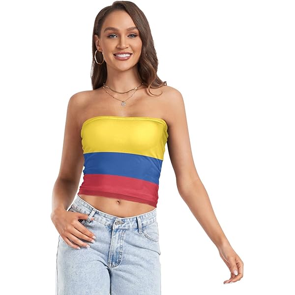 Gay Pride Flag LGBT Rainbow Flag Womens Tube Tops Crop Tops Sexy