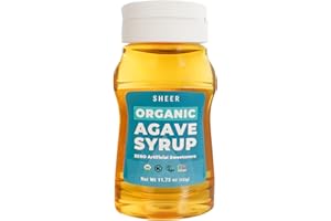 THE SUSTAINABLE AGAVE COMPANY Sustainable Agave Co – Organic Light Agave Nectar – Natural Sweetener & Sugar Substitute – Vegan, Non-GMO, Gluten-Free Syrup for Coffee, Tea, and Baking – 11.75 oz Bottle