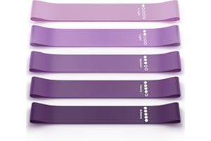 RENOJ Resistance Bands for Working Out, Elastic Pilates Flexbands for Physical Therapy Yoga, Stretch Exercice Loop Bands for Booty Legs
