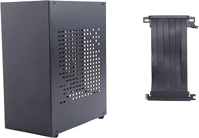 Uinfhyknd A07 Mini ITX Case HTPC Chassis USB3.0 ITX Black Metal Ext Cable