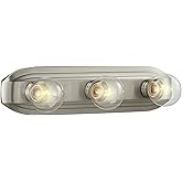 Designers Fountain 3-Lights Melrose Vanity Light Fixture, 18 Inch Wall Mount Sconce for Bathroom, Bedroom or Mirror, Brushed 