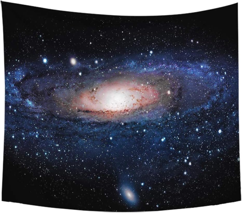 Quzzion Galaxy Stars Space Tapestry Wall Hanging Cosmic Planets Tapestry Psychedelic Outer Space Forest Moutains Universe Tapestry for Bedroom Living Room Dorm (Style 6,39.3 × 27.5 inches)