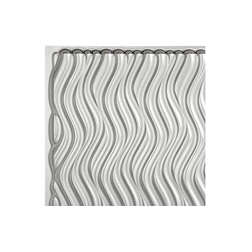 Fasade 2ft X 2ft Current Vertical Brushed Aluminum Glue Up