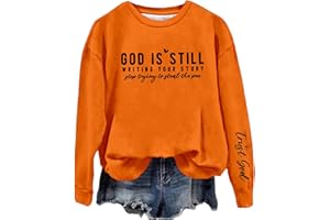 Lroplie God is Still Writing Your Story Stop Trying to Steal the Pen Sweatshirt Womens Christian Grahpic Crewneck Shirts