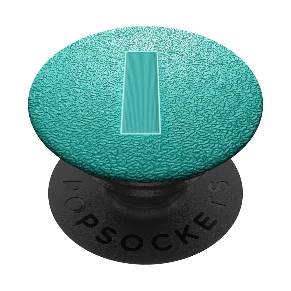 Monogram Initial Letter I Pop Socket Teal Blue Letter I PopSockets Swappable PopGrip