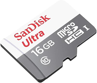 SanDisk 16 GB Ultra Android MicroSDHC Memory Card White