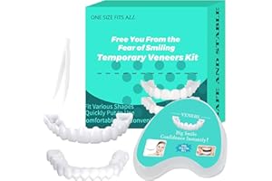 SHRANDI Temporary Veneers Kit for Women and Men, Tooth Replacement Kit, Adjustable Veneers Kit, Nature and Comfortable L