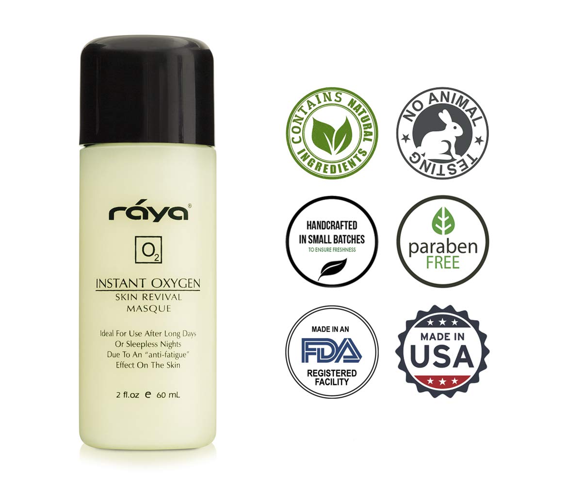 RAYA Instant Oxygen Skin Revival Masque (115) | Anti-Fatigue Facial Treatment Mask for All Skin | Creates a Glowing Complexion : Beauty