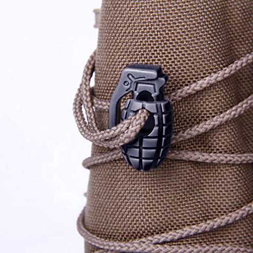 Shells Strong Spring Loaded Stop Sliding Cord Locks Fastener Slider Toggles End Cord Lock Stopper Buttons for Camping & Hiking, Shoelace Replacement, Sports, Backpacks (Black)