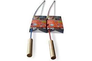 Firebuggz Campfire Fishing Pole Roaster for Hot Dog and Marshmallow Cooking on Open Flame