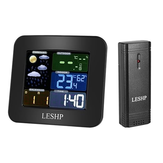 title=LESHP Bluetooth Meteo Station Previsioni Meteo Termometro e Igrometro Digitale