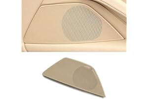 Goodithy Compatible with BMW 5 Series, Front Door Horn Loudspeaker Cover Interior Left/Right Sound Audio Speaker Cover Trim Replacement for BMW F10 F11 F18 520 523 525 530 (Beige Right)