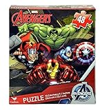 Avengers 48 Piece Puzzle (10 x 9 inches) HULK THOR CAPTAIN AMERICA IRON MAN Marvel Superheroes