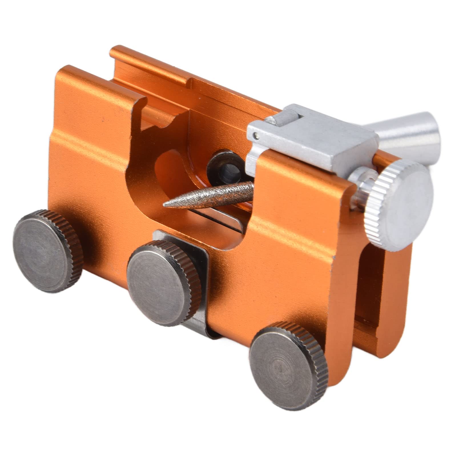 CHICIRIS Chainsaw Sharpening Jig, Portable Hand Crank Chain Sharpener for Precise Blade Honing, Chainsaw File Guide Tool for Gardeners Lumberjacks and Outdoor Workers