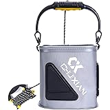 Drasry Collapsible Fishing Bait Bucket Portable Multi-Functional Fish Live Lures Bucket
