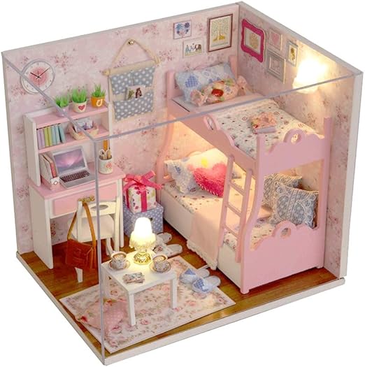 Casas de Muñecas Bloques de construcción educativos para niños juguetes Juguetes para armar en la habitación