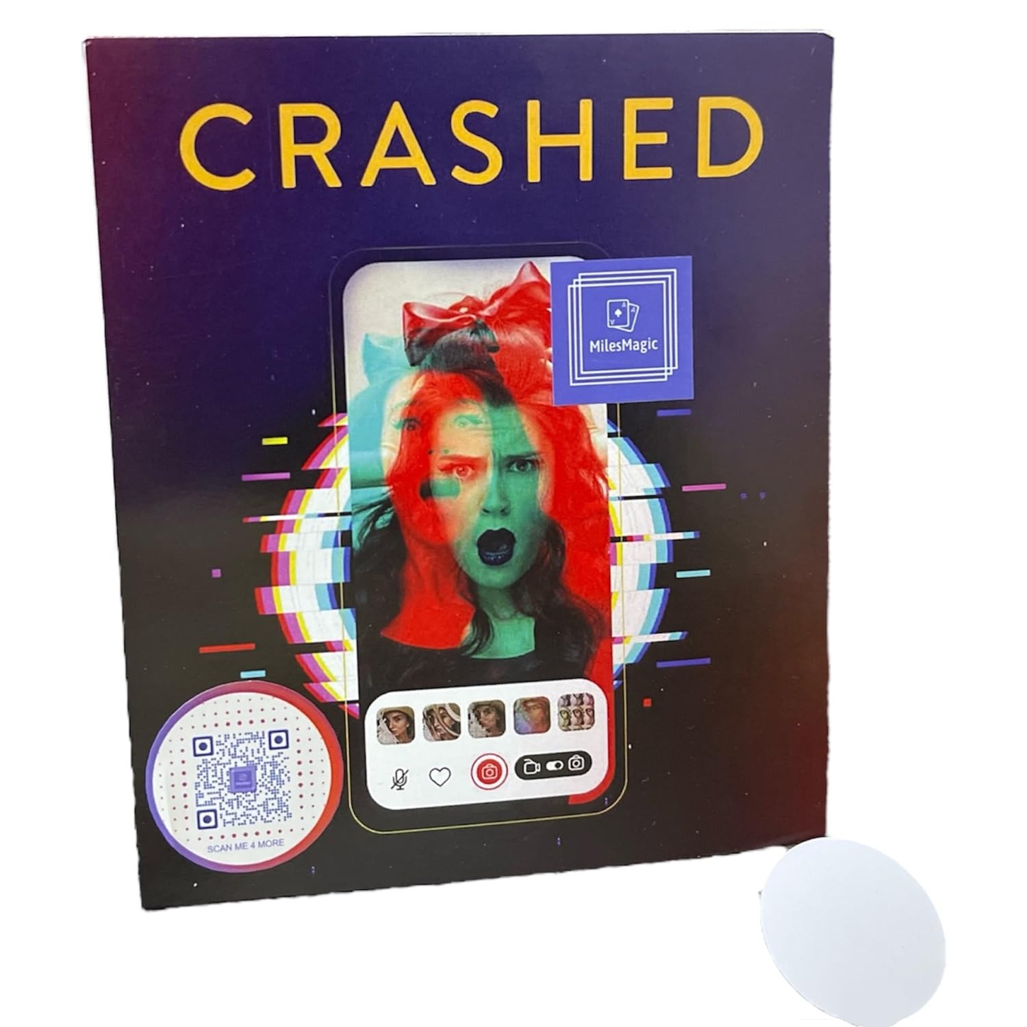 MilesMagic Magician's Crashed Gimmick | Mobile Phone Crash Black Magic | for Spectators Real iPhone Freeze Crashing Mind Mentalism Close Up Magic Tricks