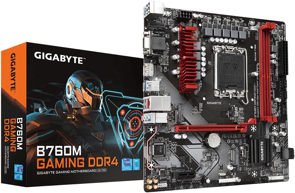 Gigabyte B760M GAMING DDR4 Motherboard 14th Gen CPU 5333MHz DDR4 2xPCIe 4.0 M.2