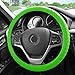 FH Group Universal Fit Silicone with Nibs and Pattern Massaging Grip Steering Wheel Cover Fits Most Cars, SUVs, Trucks and Vans Green