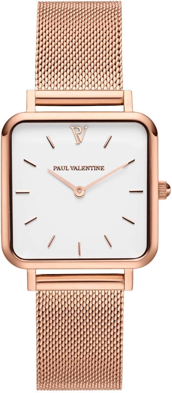 PAUL VALENTINE® Ladies Watch Glossy Edge Watch Made of Stainless Steel