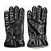 Winter Warm Gloves Men's Leather Driving Outdoor Sports Fleece Lined Touch Screen Texting Gloves by REDESS