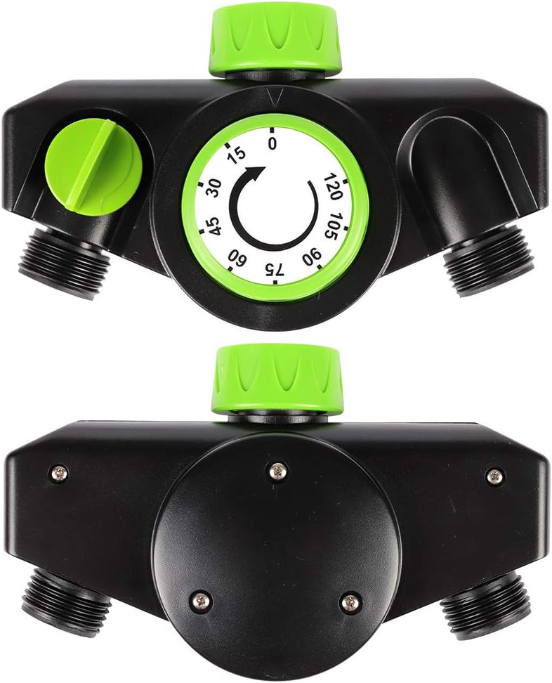 Kasonic Mechanical Watering Timer, 2 Ways Use, Durable High Impact Construction Timed, Watering Up to 120 Minutes, No Batteries Required, Oversized Dial, Easy Use: Home & Kitchen