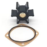 6593 Raw Sea Water Pump Impeller Kit for Oberdorfer Pump 201M 202M 214M | Fits Onan MDKC 3.5 KW, MDKC 4.0 KW, DKD 6.5 KW, MDKD 8.0 KW Generator, Replacement for Oberdorfer 8514