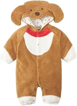Amazon Co Jp サンルート21 戌年 コスプレ コスチューム ベビー服 赤ちゃん 男の子 女の子 茶色 犬 変身 衣装 新年 あったか 正月 男女兼用 75 茶色 ベビー マタニティ
