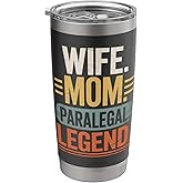 Wife Mom Paralegal Legend Stainless Steel Insulated Tumbler