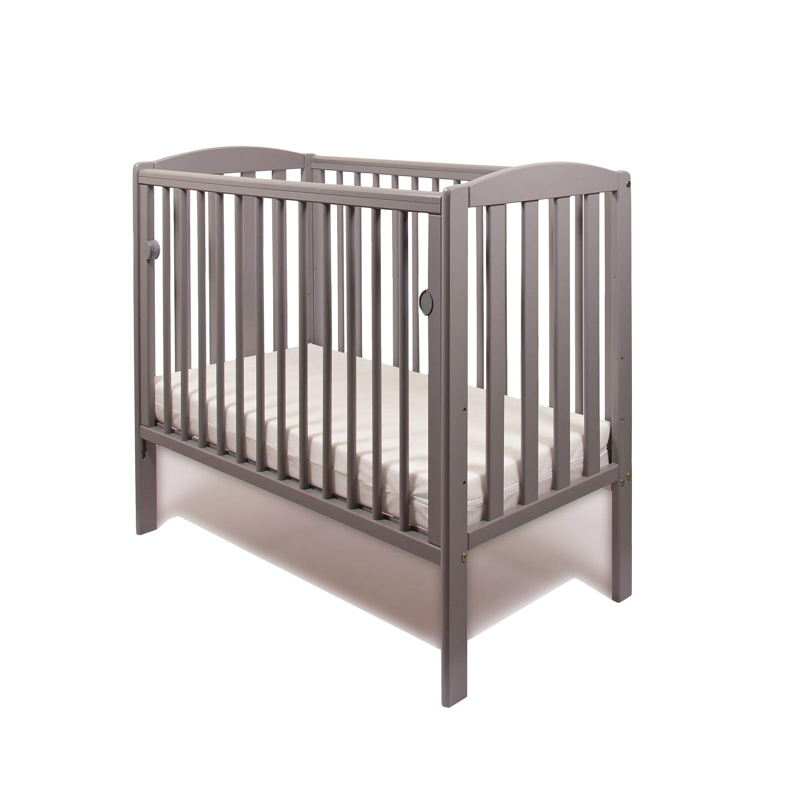 Buy Little Babes Ltd New Solid Wood Grey Tobie Cot / Mini Cot / Space