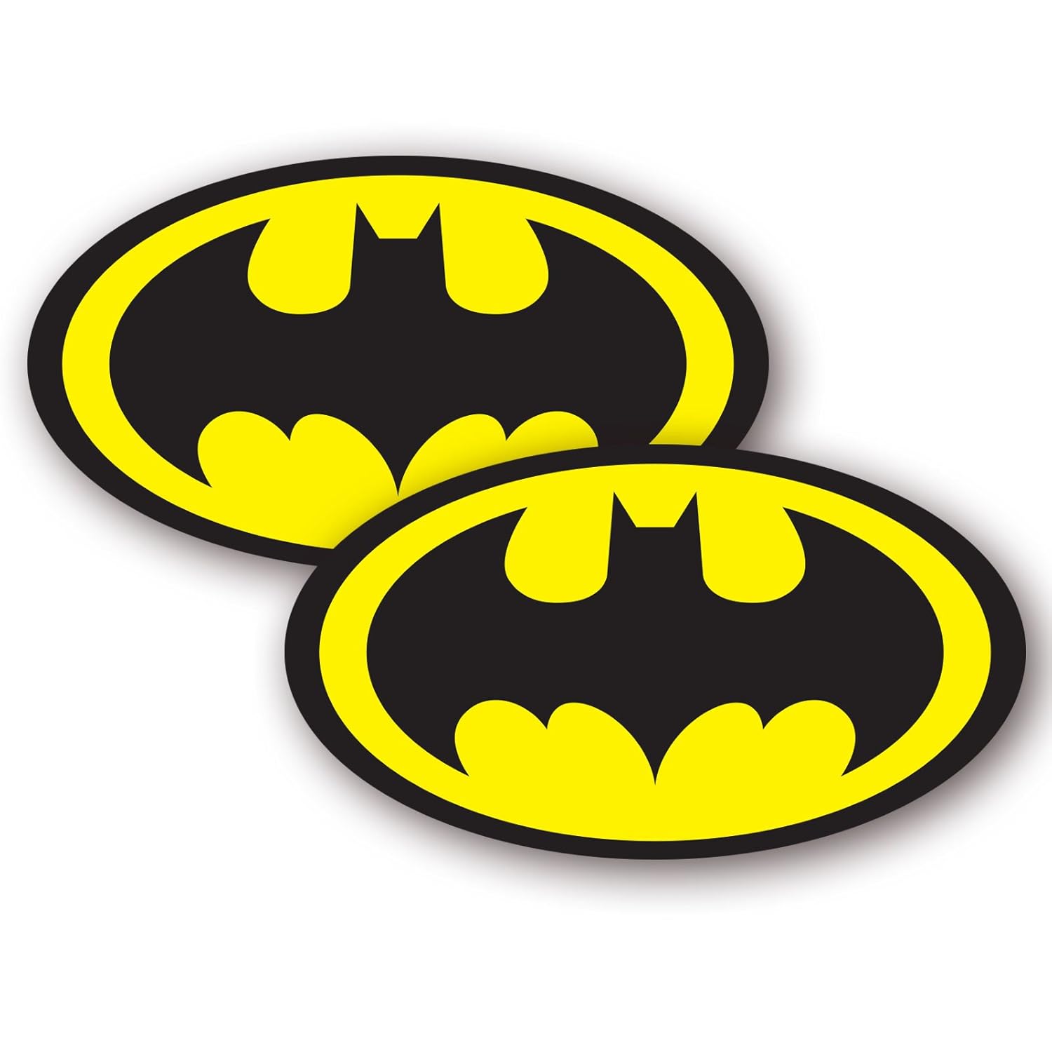 Signs247 2x BATMAN LOGO STICKERS (120mm Wide) Superhero Comic Book Waterproof Vinyl Stickers