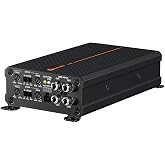 Fosi Audio CA30 4 Channel Car Amplifier Mini Class D 200x4 Peak 400 Watts, Micro Compact Amp Mono Subwoofer, RCA/High Level Input, 320W 2 Bridgeds, Low Noise HiFi for Vehicle Stereo Audio Sound System