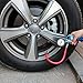 Wonderoto Tire Inflator with Gauge with Maximum 150 Psi- Great Handle-Easy to Use- Work with all Tires-Color Blue and Red