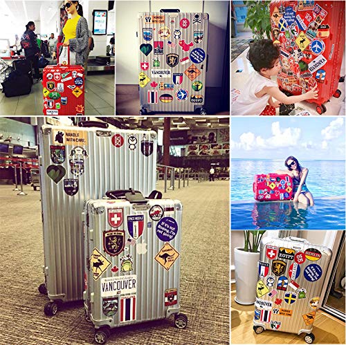 BOROLA 100pcs Not Random Music Film Vinyl Skateboard Guitar Travel Case Sticker Door Laptop Luggage Car Bike Bicycle Stickers (Set F)
