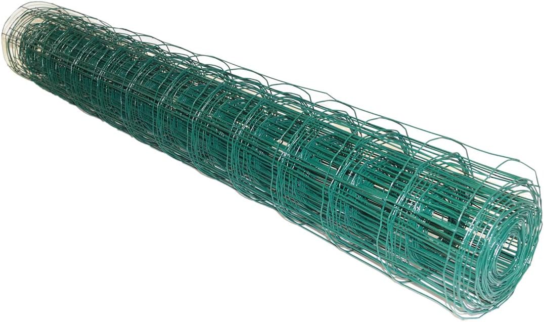 Marko Fencing PVC Green Plastic Coated Metal Garden Fence Mesh (1.2M x