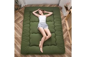 MAXYOYO Japanese Futon Mattress Twin Size Floor Mattress, Thicken Tatami Mat Sleeping Pad Roll Up Mattress Floor Bed Folding 