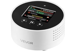 VEVOR Radon Detector for Home, 3.3Bq/m³ to 37kBq/m³, Portable Battery Powered Radon Meter & Air Quality Monitor, Color Displa