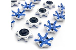 16pcs Golf Spikes,Replacements Set Golf Shoe Cleats with 1 Black Golf Cleats Spanner Metal Thread Screw Golf Cleats Replaceme