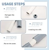 LELE LIFE Mini Lint Roller Blue with 5 Refills 200 Sheets Portable Travel Extra view 4