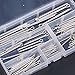 Hilitchi 150-Pcs 304 Stainless Steel Cotter Pin Assortment Kit for Automotive Mechanics Small Engine Repair