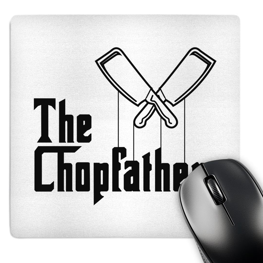 3dRose mp_268569_1 8/8-Inch"The Chop Father Fun Kitchen Chef Design Culinary Master" Mouse Pad - Multi-Colour